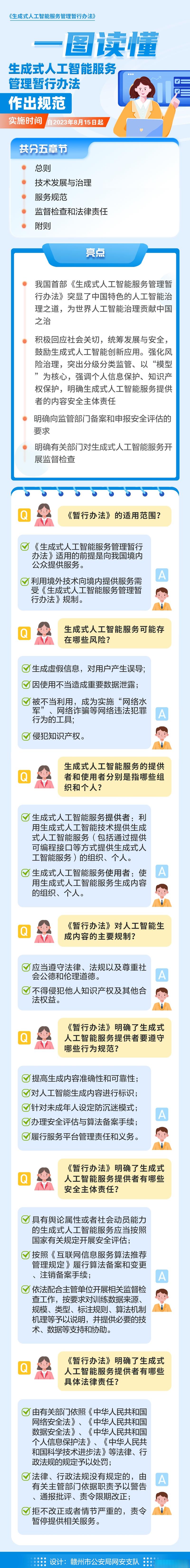 一图读懂《生成式人工智能服务管理暂行办法》